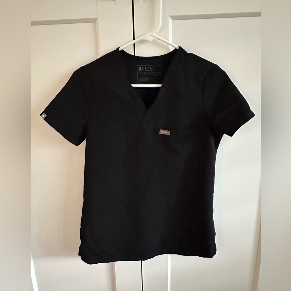 Womens Black figs scrubs set